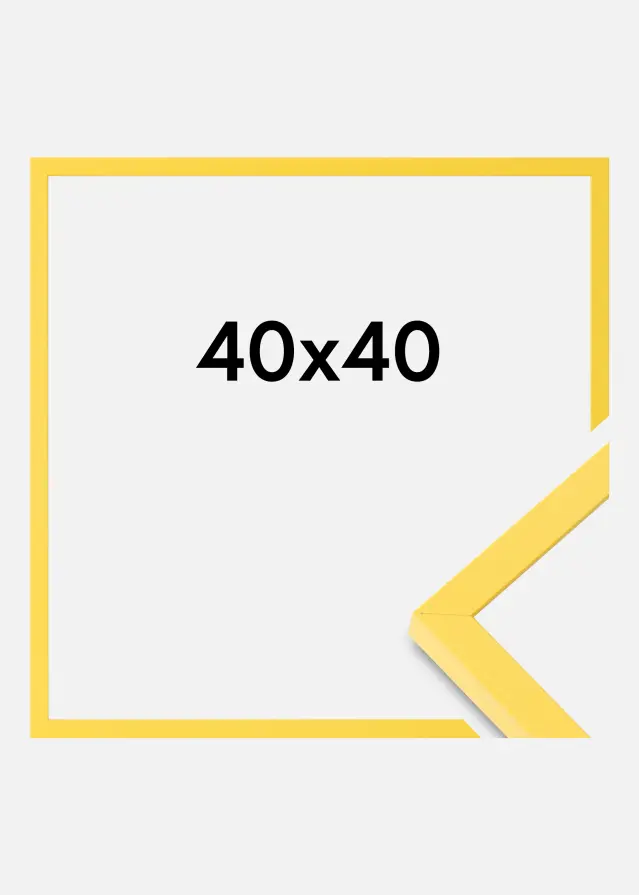 Colorful Akruulklaas kollane 40x40 cm