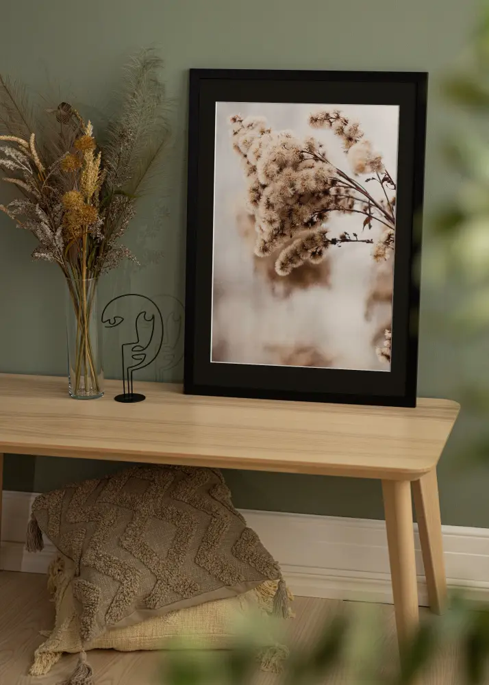 Raam Black Wood 35x50 cm - paspartuu muster 25x35 cm