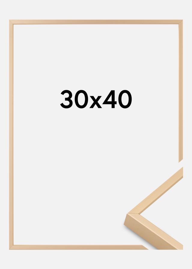 Alumiiniumraam akrüülklaas messing 30x40 cm