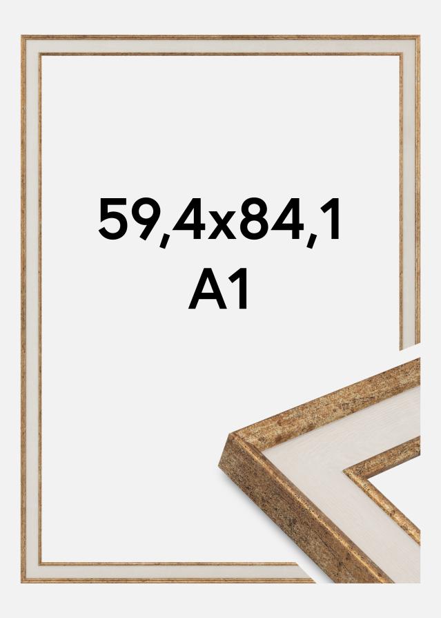 Raam Dolly Akrüülklaas Kuld 59.4x84 cm (A1)