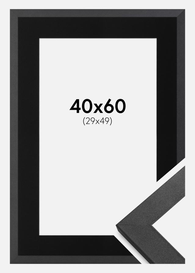 Raam Graphite Wood 40x60 cm - paspartuu muster 30x50 cm