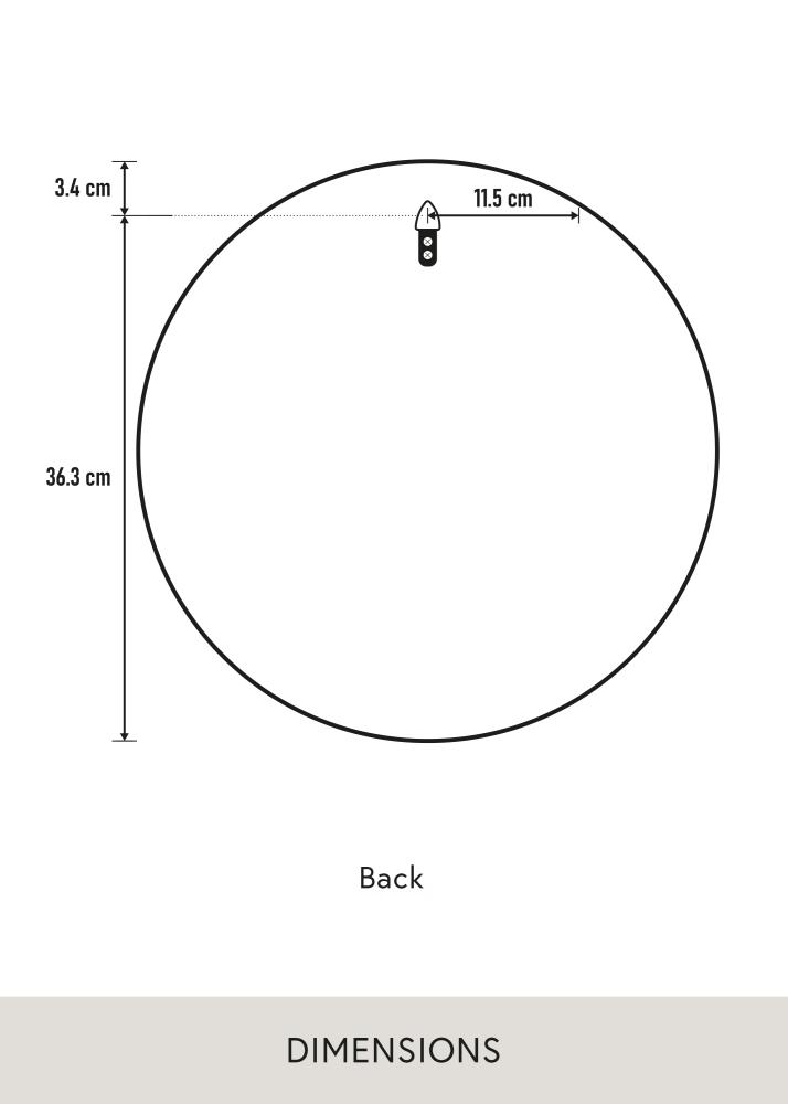 Peegel Reflection valge 40 cm Ø