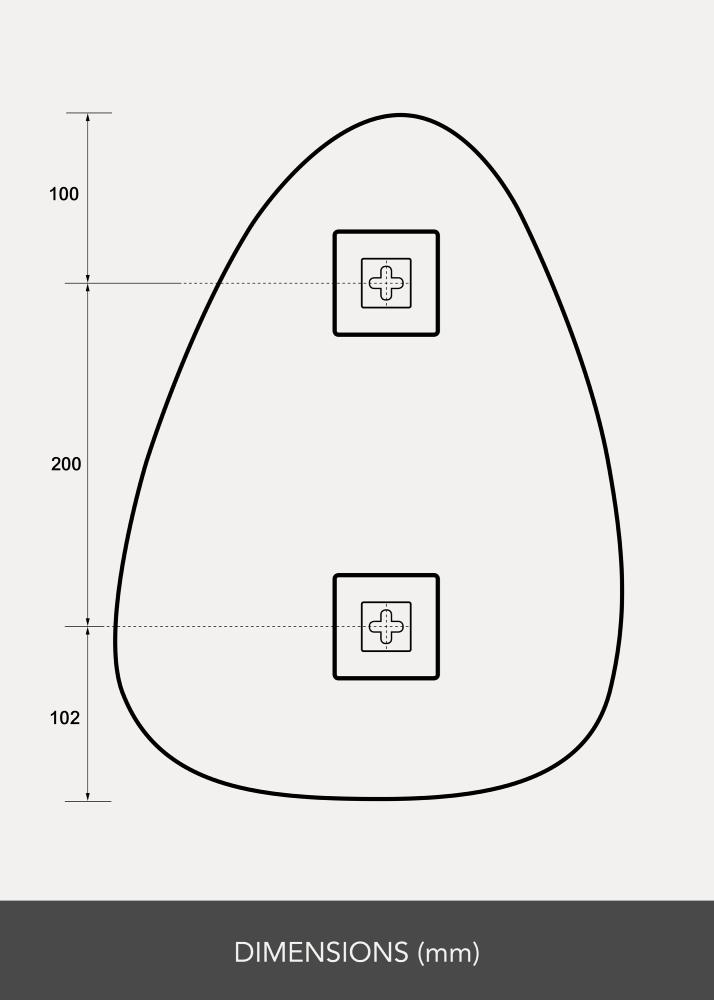 KAILA peegel Shape I 30x40 cm