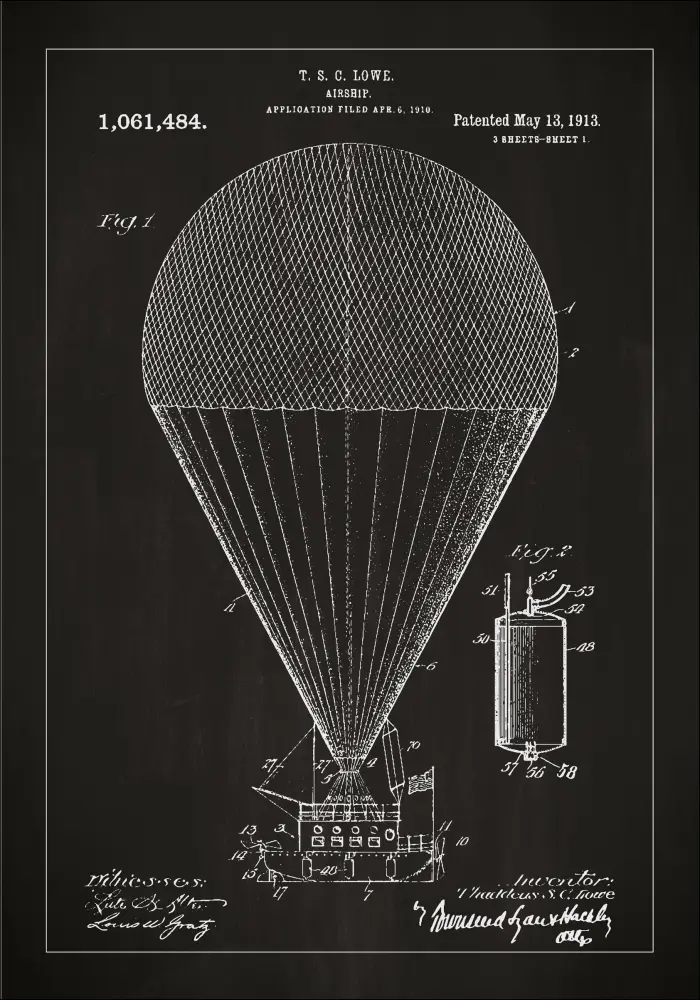 Patenteeritud joonistus - ohulaev - muster Plakat