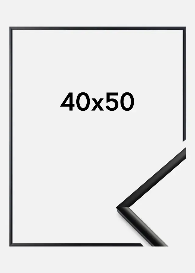 Raam New Lifestyle Akruulklaas matt must 40x50 cm