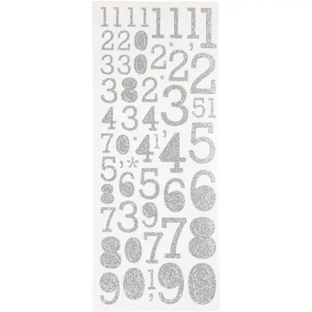 Focus sätendavad kleepsud hobedane Numbers
