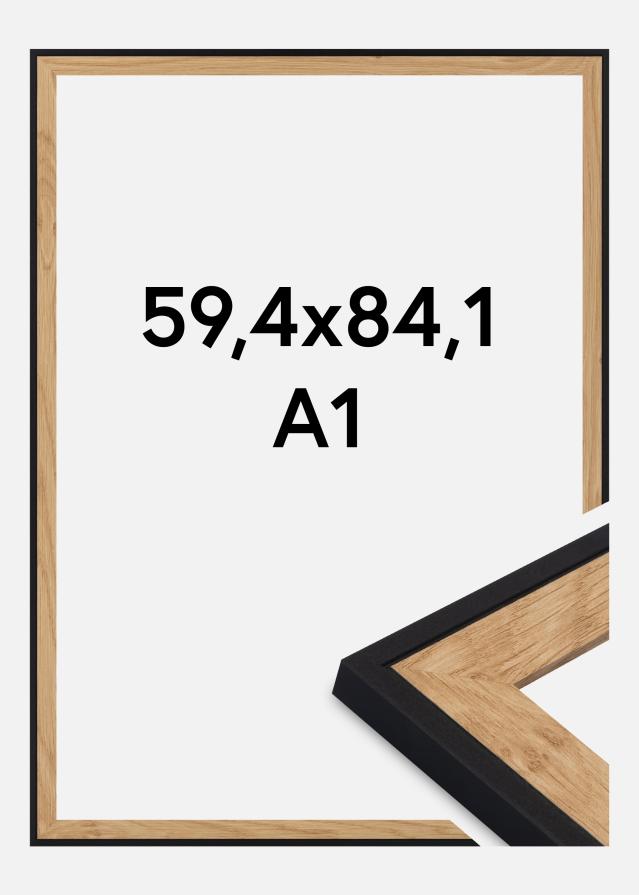 Raam Iris Akrüülklaas Must 59.4x84 cm (A1)