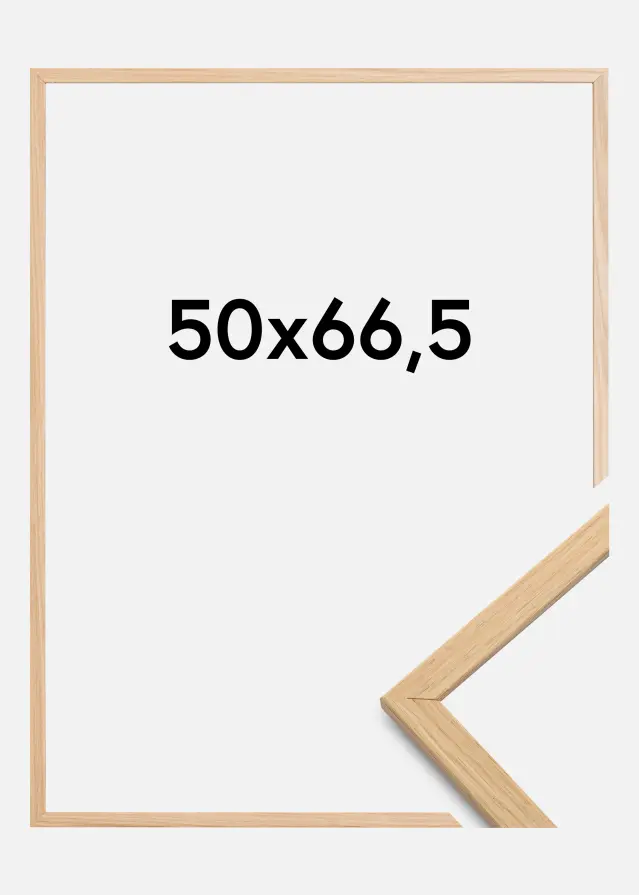 Raam Edsbyn Akruulklaas tamm 50x66,5 cm