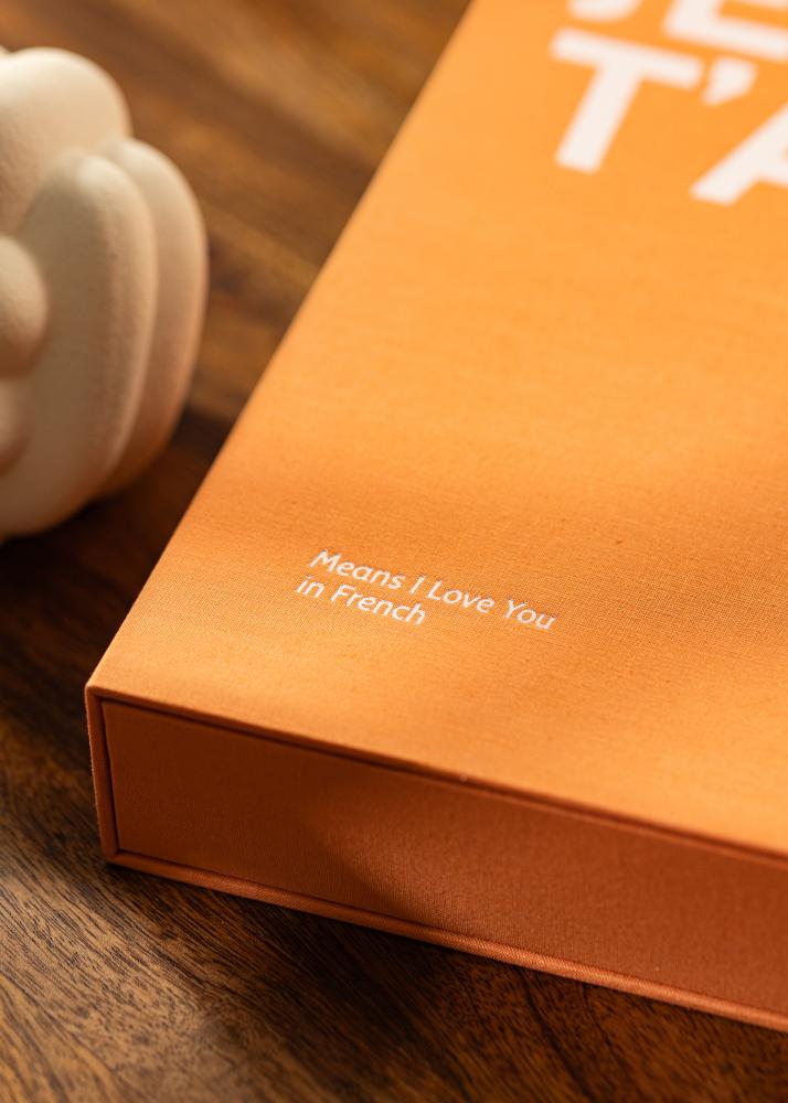 KAILA JE T'AIME - Coffee Table Photo Album (60 musta lehekülge / 30 lehte)