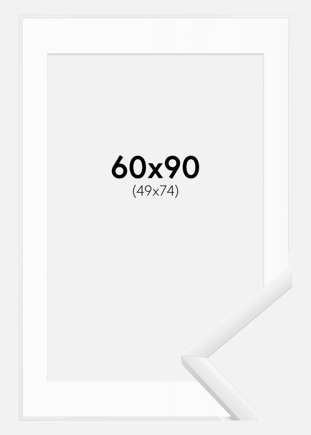 Raam New Lifestyle valge 60x90 cm - paspartuu valge 50x75 cm