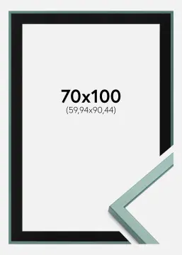 Raam E-Line roheline 70x100 cm - paspartuu muster 24x36 inches