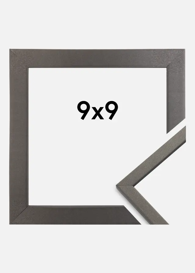 Raam Edsbyn Akruulklaas grafiit 9x9 cm