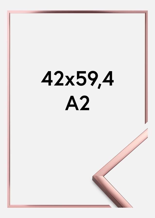 Raam Plakat Frame Aluminum roosakas kuldne 42x59,4 cm (A2)