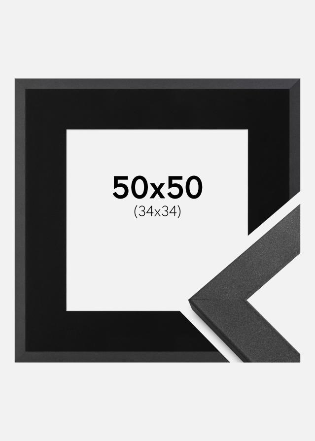 Raam Graphite Wood 50x50 cm - paspartuu muster 35x35 cm