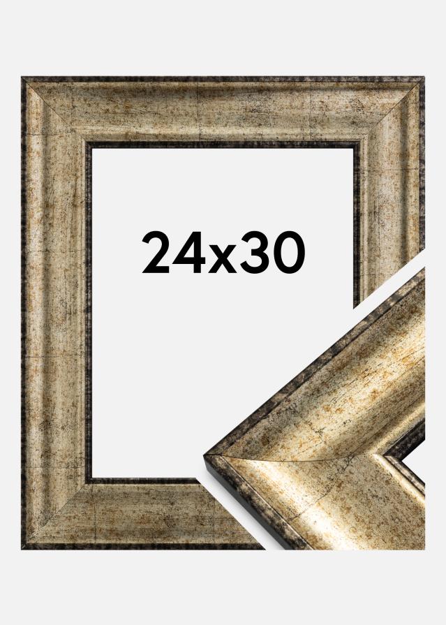 Raam Saltsjöbaden Akruulklaas antiikkuld 24x30 cm