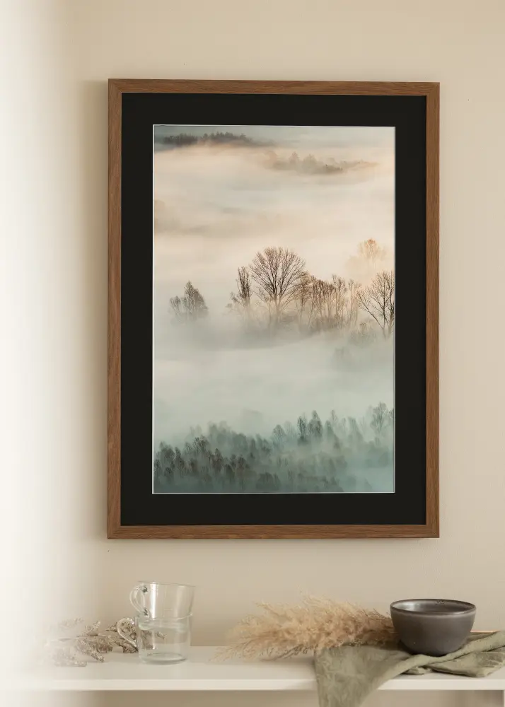 Raam Fiorito tume tamm 42x59,4 cm (A2) - paspartuu muster 25x38 cm