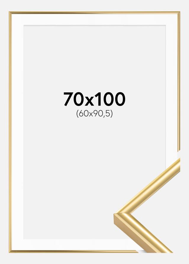 Raam Victoria kuldne 70x100 cm - paspartuu valge 61x91,5 cm