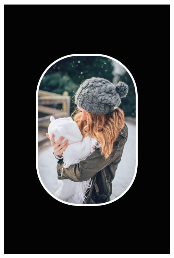 Paspartuu muster ummargused nurgad 10x15 cm (6x9 cm)