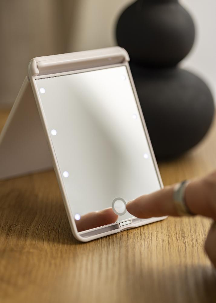 KAILA meikimispeegel Fold III valge - 13x9 cm