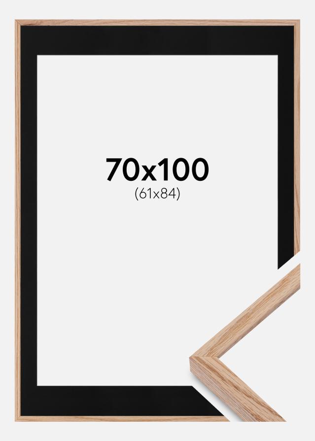 Raam E-Line Wide tamm 70x100 cm - paspartuu muster 62x85 cm