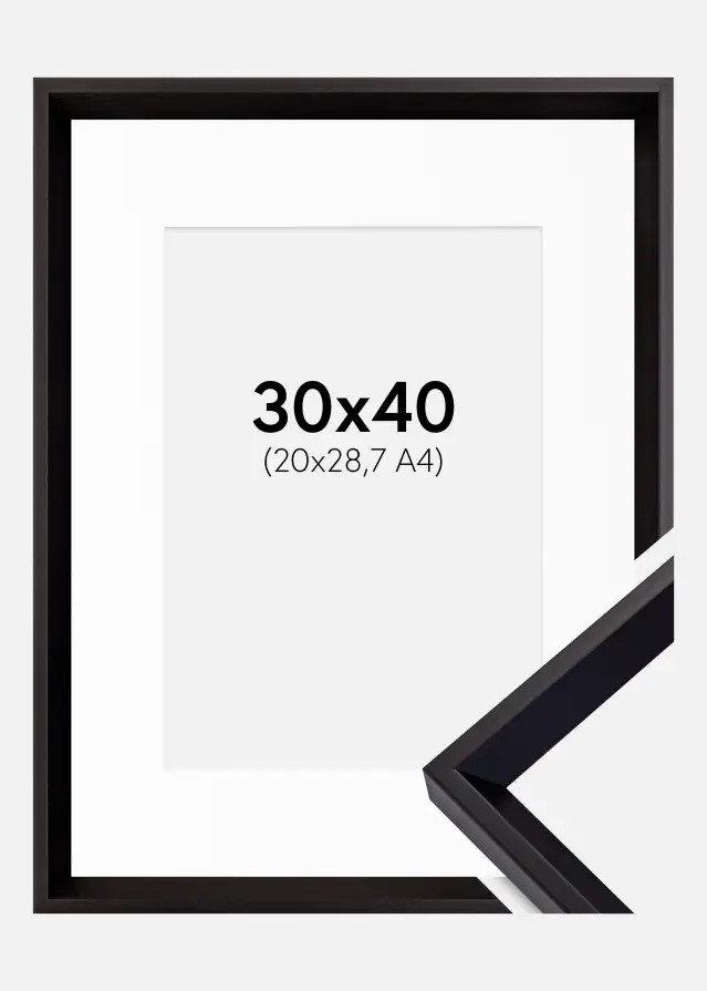 Raam Globe muster 30x40 cm - paspartuu valge 21x29,7 cm (A4)