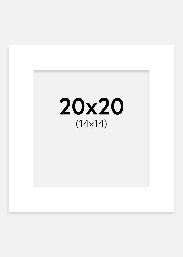 Paspartuu kriitvalge 20x20 cm (14x14 cm)