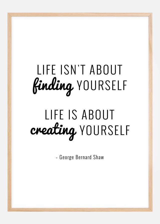 George Bernard Shaw tsitaat Plakat