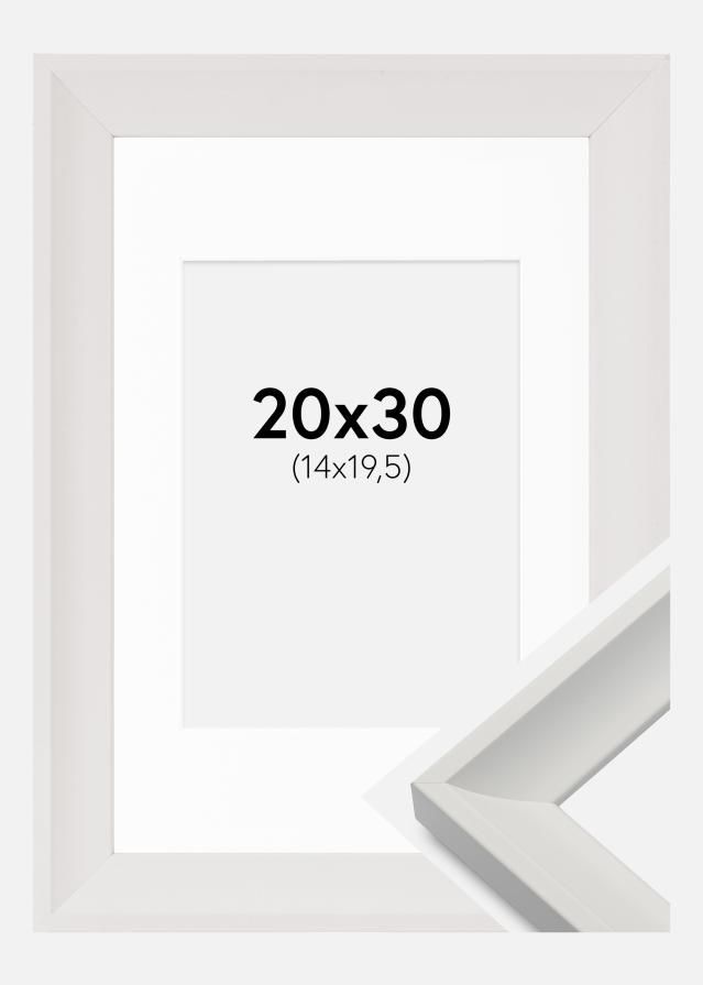 Raam Öjaren valge 20x30 cm - paspartuu valge 15x21 cm (A5)