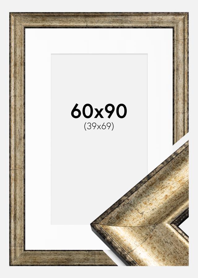 Raam Saltsjöbaden antiikkuld 60x90 cm - paspartuu valge 40x70 cm