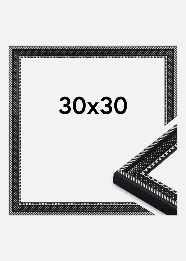 Raam Trellis Akrüülklaas Must 30x30 cm