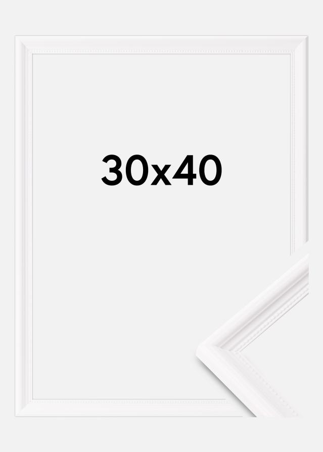 Raam Gala Akruulklaas valge 30x40 cm