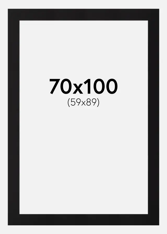 Paspartuu muster standard Valge äär 70x100 cm (59x89)