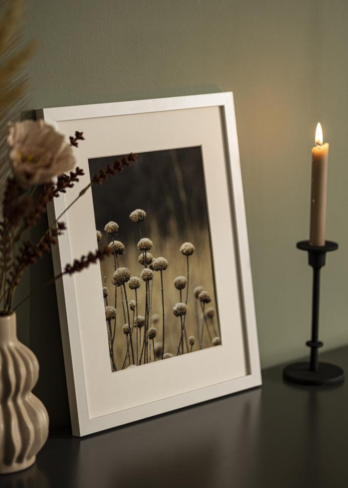 Raam Selection valge 40x50 cm - paspartuu valge 27,5x37 cm