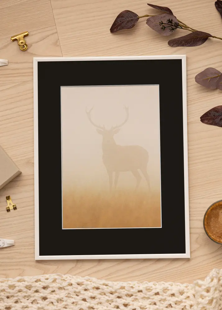 Raam New Lifestyle valge 30x40 cm - paspartuu muster 21x29,7 cm (A4)