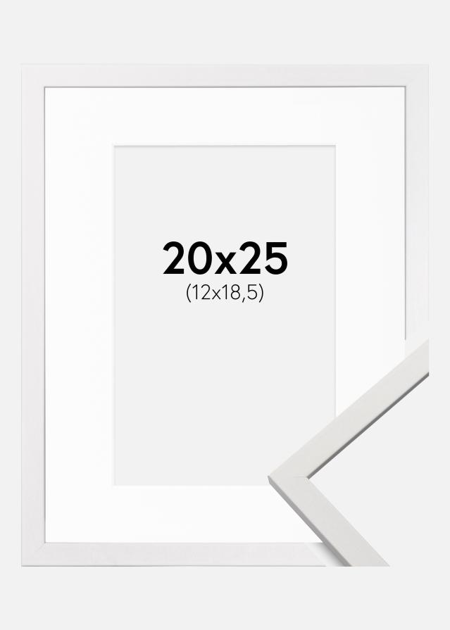 Raam Edsbyn valge 20x25 cm - paspartuu valge 13x19,5 cm