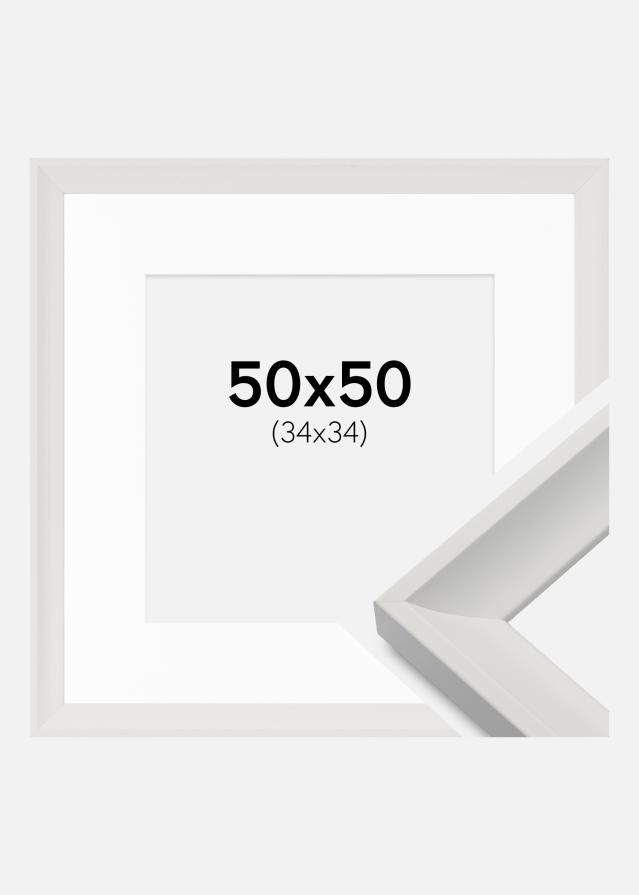 Raam Öjaren valge 50x50 cm - paspartuu valge 35x35 cm