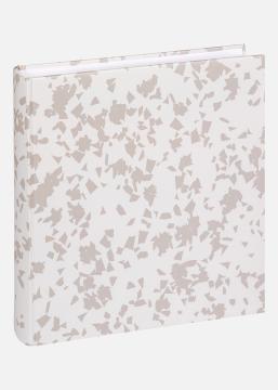 Terrazzo stone Album, valge, 28x29 cm (60 valged lehekülge / 30 lehte)