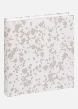 Terrazzo stone Album, valge, 28x29 cm (60 valged lehekülge / 30 lehte)