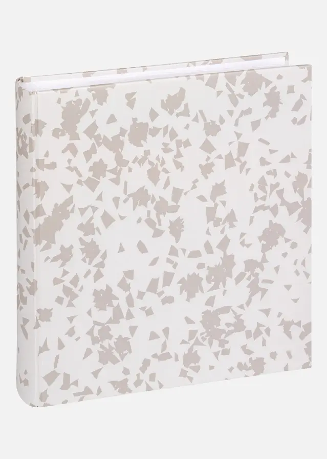 Terrazzo stone Album, valge, 28x29 cm (60 valged lehekülge / 30 lehte)