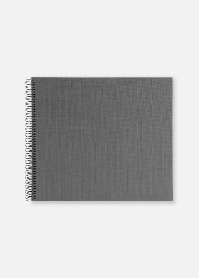 Bella Vista spiraalalbum hall - 35x30 cm (40 mustad lehekuljed / 20 lehte)