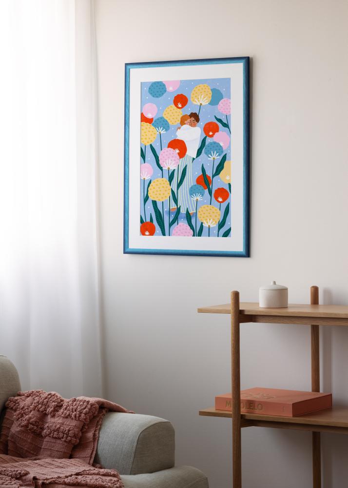 Raam Cornwall Akrüülklaas Tumesinine 50x70 cm