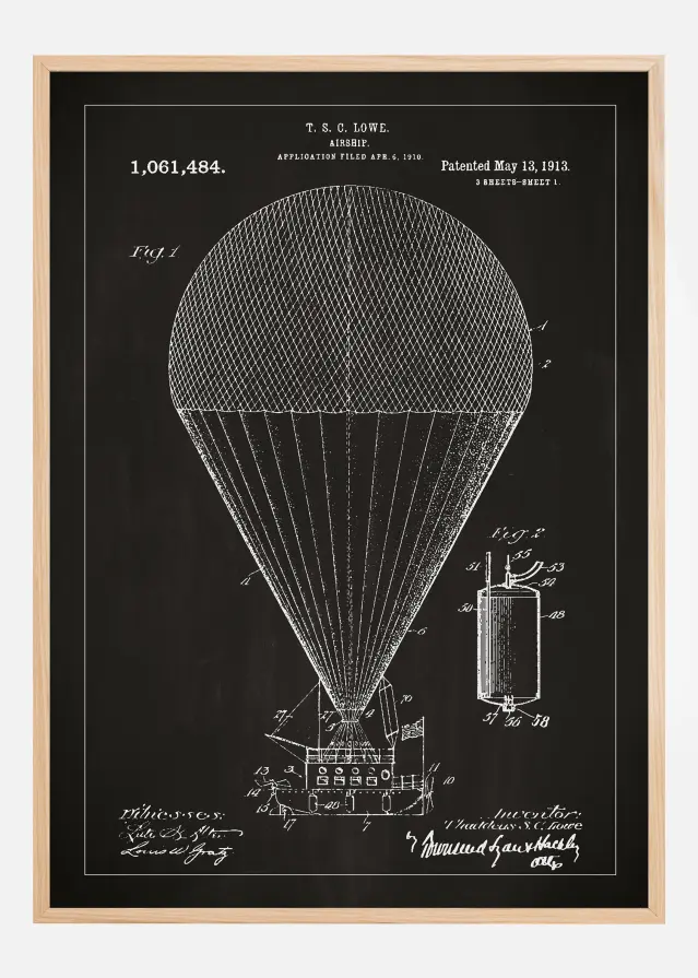 Patenteeritud joonistus - ohulaev - muster Plakat