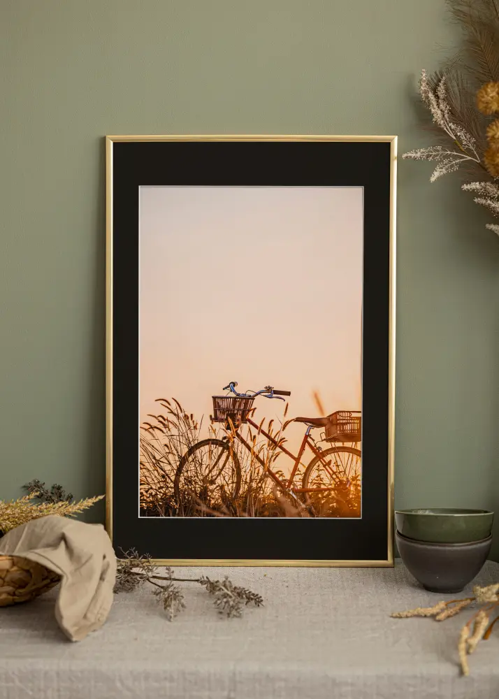Raam New Lifestyle Shiny Gold 13x18 cm - paspartuu muster 9x12 cm
