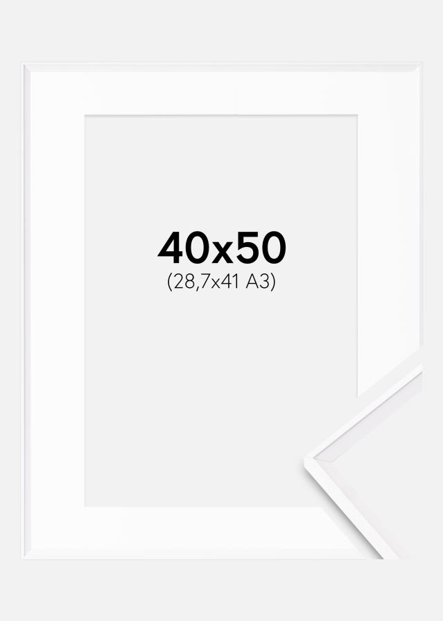 Raam Desire valge 40x50 cm - paspartuu valge 29,7x42 cm (A3)