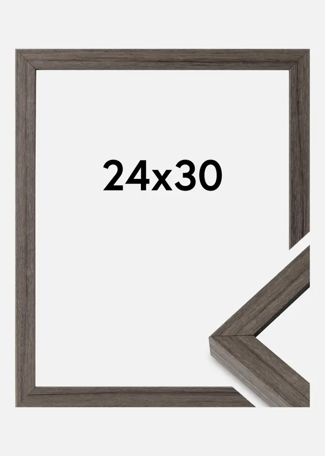 Raam Hermes Akruulklaas Grey Oak 24x30 cm