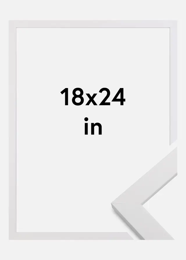 Raam White Wood 18x24 inches (45,72x60,96 cm)