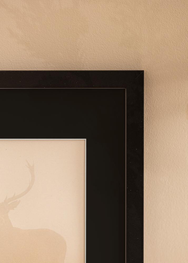 Raam Black Wood 30x40 cm - paspartuu muster 8x12 inches