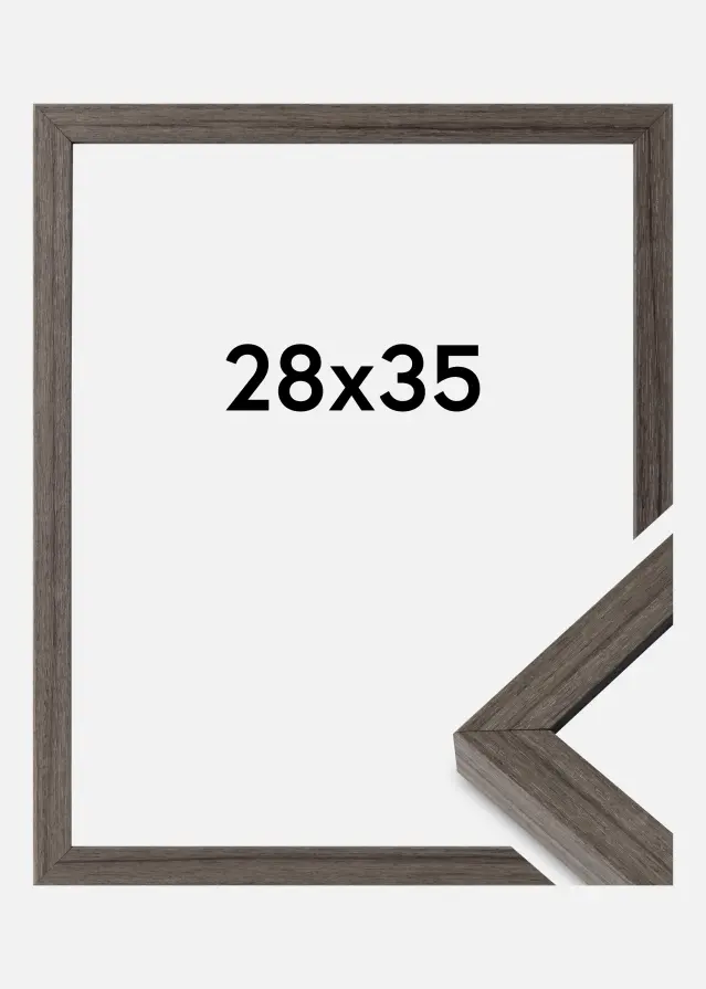 Raam Hermes Akruulklaas Grey Oak 28x35 cm