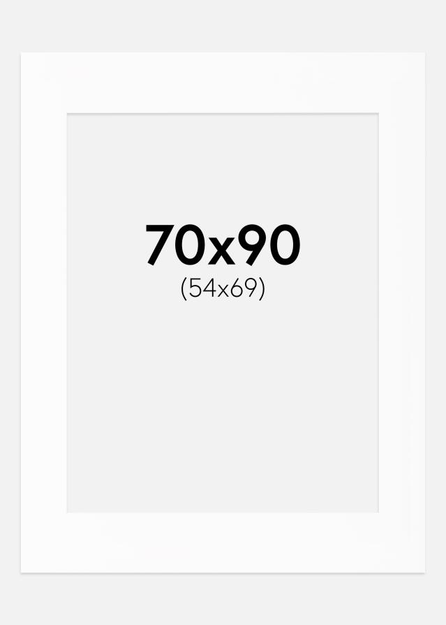 Paspartuu Canson valge Valge äär 70x90 cm (54x69)