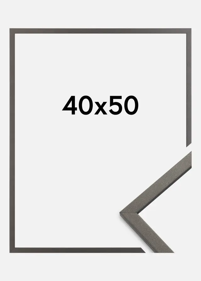Raam Edsbyn Akruulklaas grafiit 40x50 cm